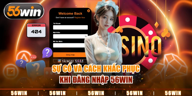 Sự cố và cách khắc phục khi đăng nhập 56WIN